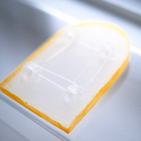 glass  wall object   - yellow-