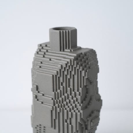 Voxel Vase - Gray -
