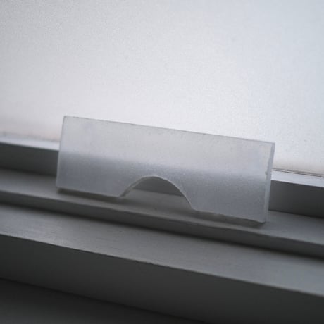glass  wall object   - white -