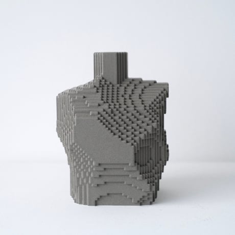 Voxel Vase - Gray -