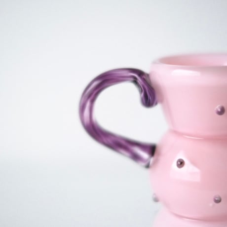 umu vase dot - pink  × purple -