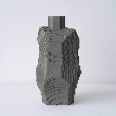 Voxel Vase - Gray -