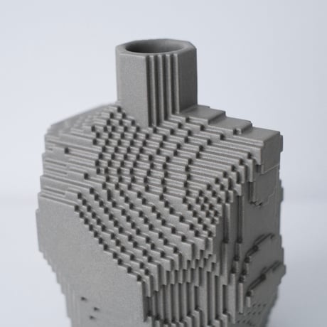 Voxel Vase - Gray -