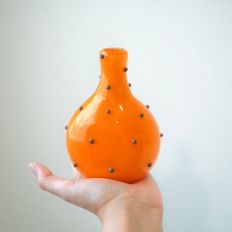 umu vase dot - orange × brown -
