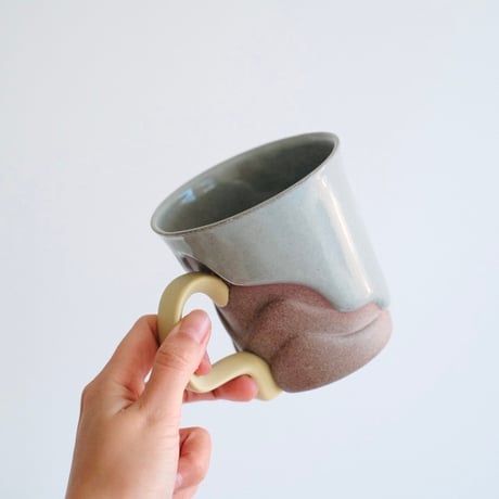 深見達希 layer mug [blue]