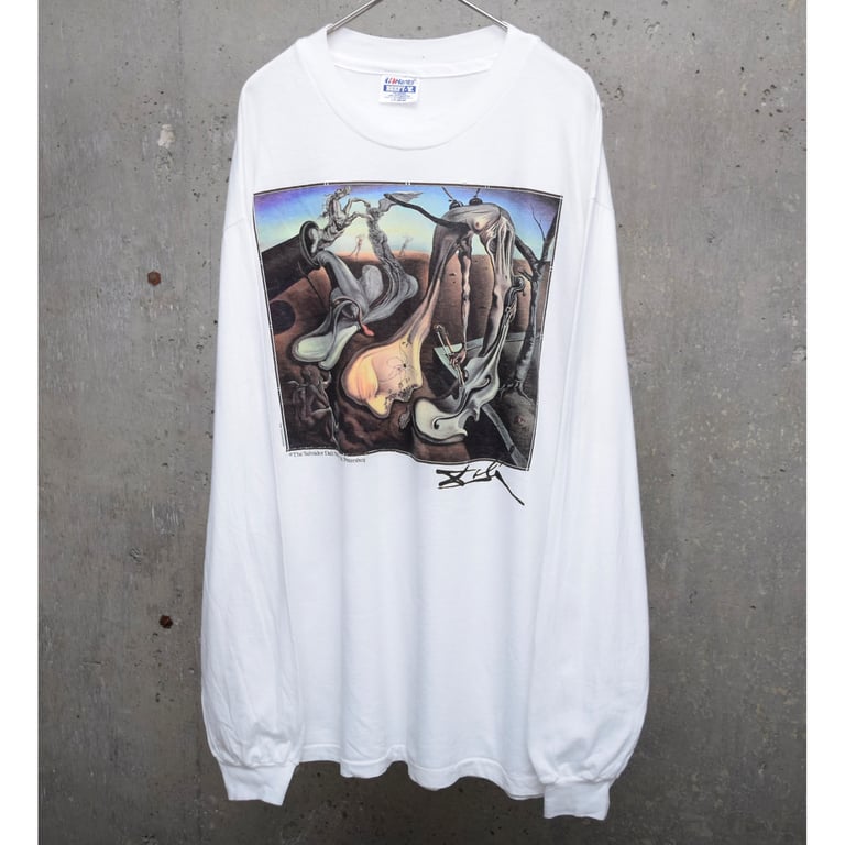90年代 ロンT（90’s Salvador Dalí "The Disintegration of the Persistence of Memory" art print L/S T-shirt）