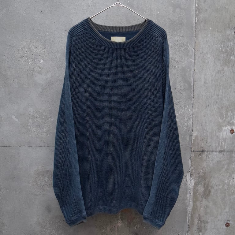 90‘s THE TERROTORY AHEAD shoulder line ramie/cotton knit