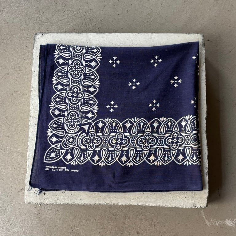 60s Wamcraft iron cross pattern bandanna