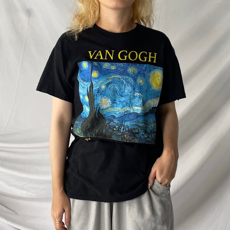 プリントTシャツ（Van Gogh art print T-shirt）