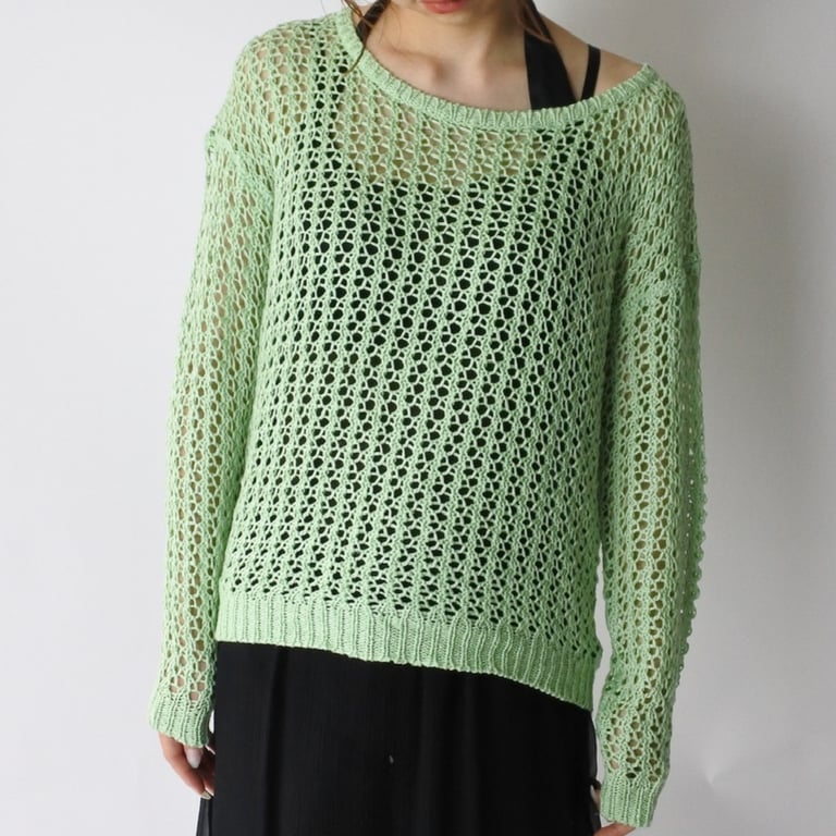 low gauge knit sweater