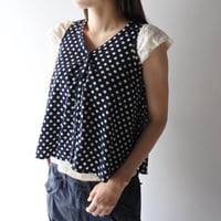 polka dot flare tank top