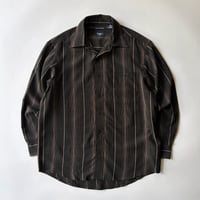 haggar. stripe base plaid shirt