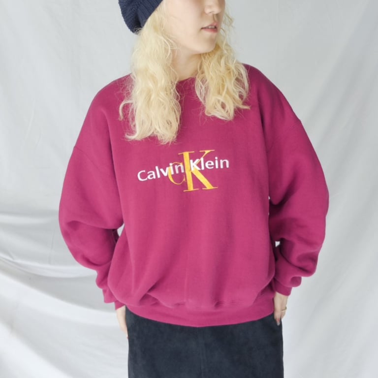 90s Hanes L/S Logo embroidered sweat