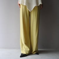 linen × rayon wide easy pants“yellow”