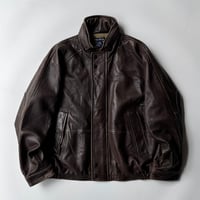 90s Nautica leather sailing jacket