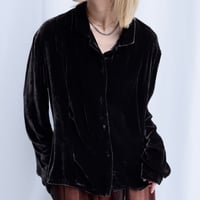 rayon/silk velvet L/S shirt