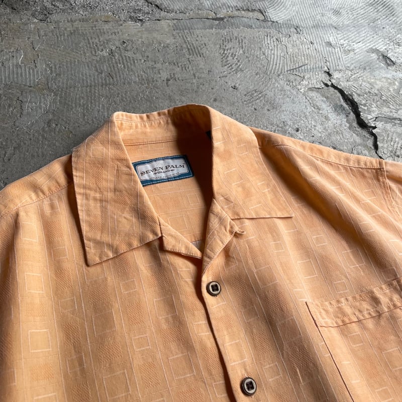 00s all pattern silk open collar S/S shirt | s