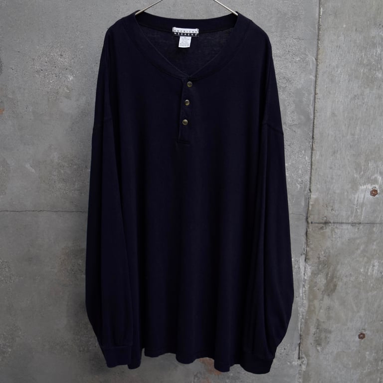 90’s AMERICAN WEEKEND henry neck cotton cut sew