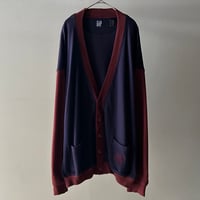 90s GAP bi-color cotton knit cardigan