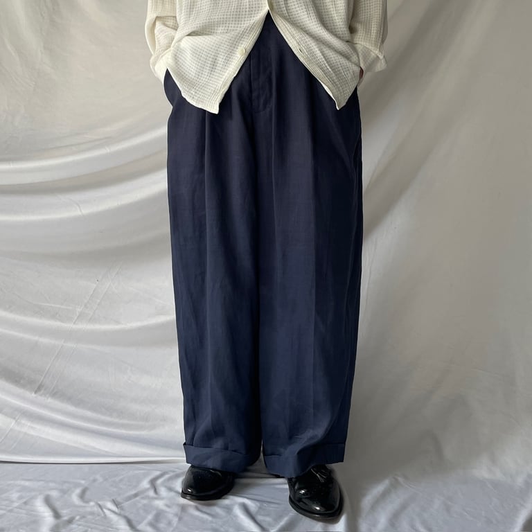 ワイドパンツ（STACY ADAMS ramie wide slacks）