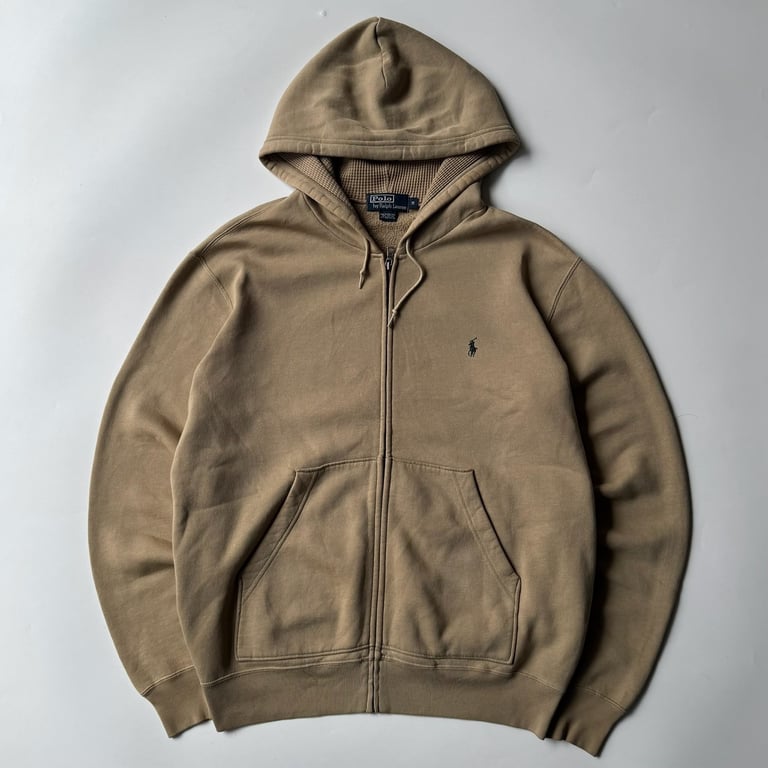 Ralph Lauren zip up hoodie sweat “beige”