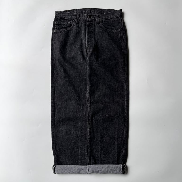 1991s Levi’s 501 yarn-dyed black denim pants