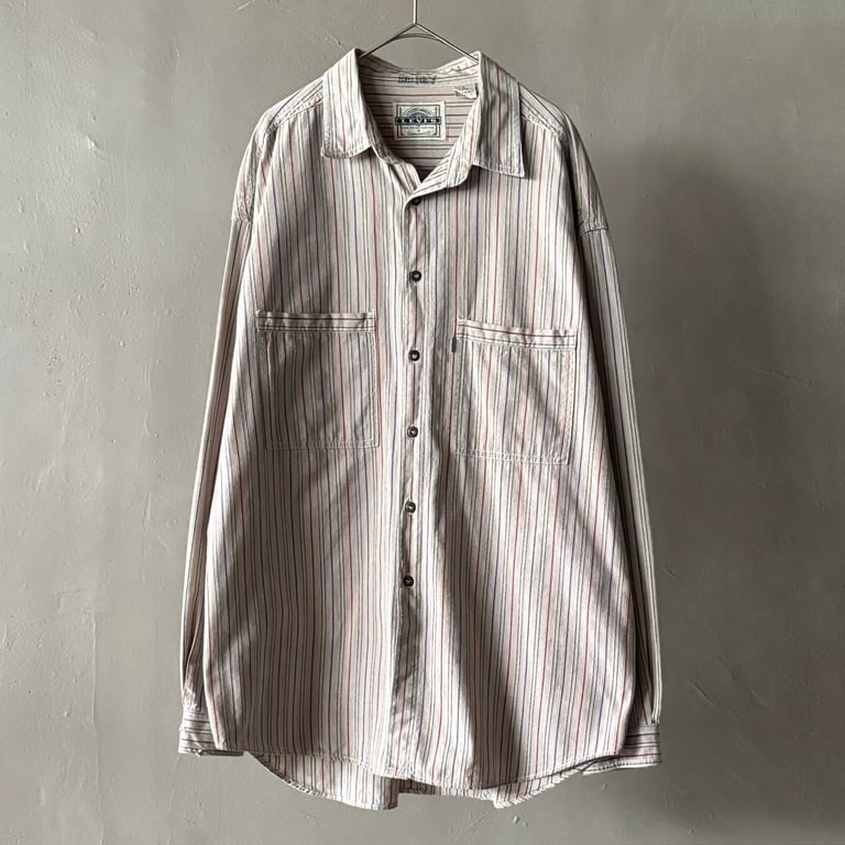 90s Levi’s mulch striped cotton shirt