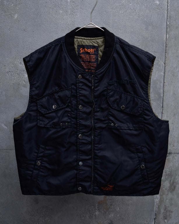 90’s Schott military design nylon vest