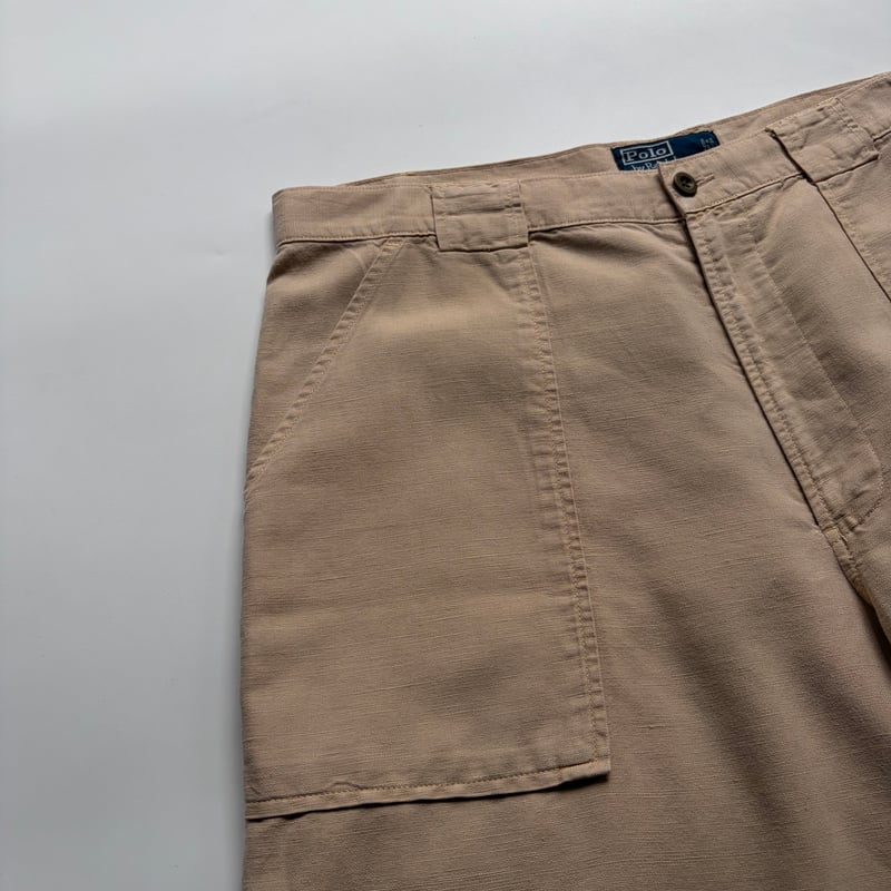 90s Ralph Lauren linen×cotton baker shorts | su
