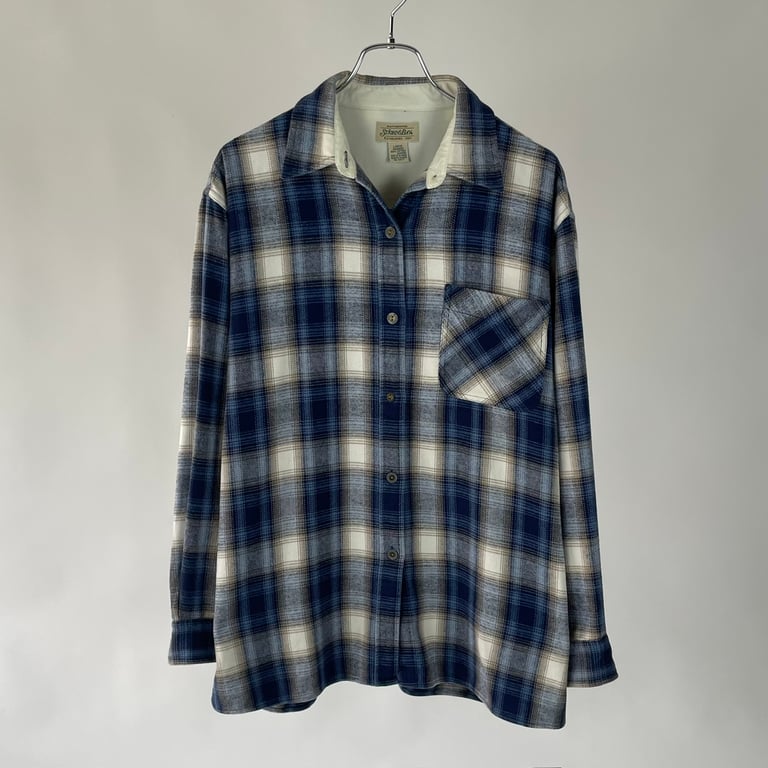 90年代 ネルシャツ（90’s St John’s Bay ombre flannel shirt）