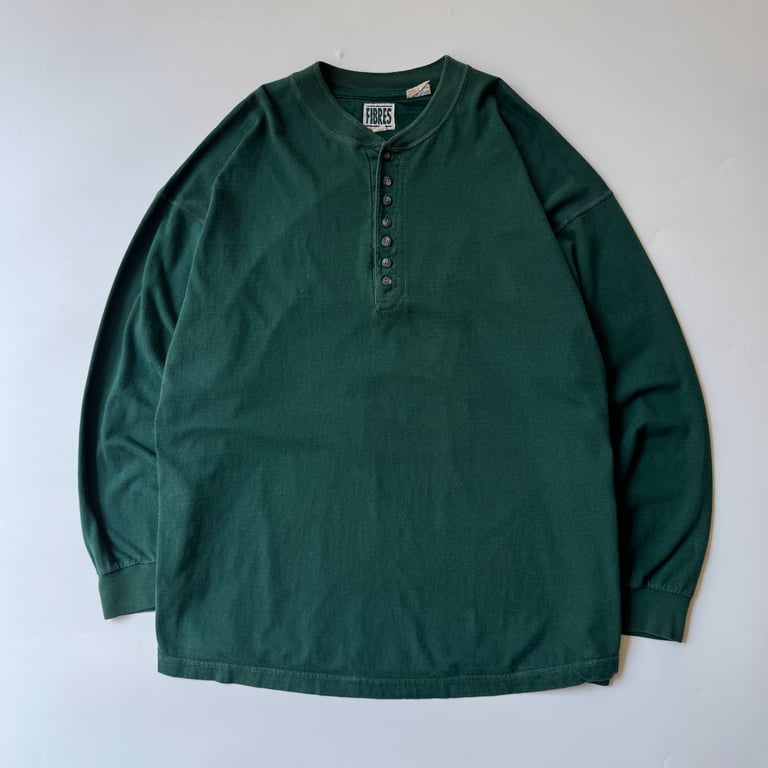 henry neck L/S cotton top