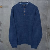 00’s hagger cotton/acryl henry neck knit