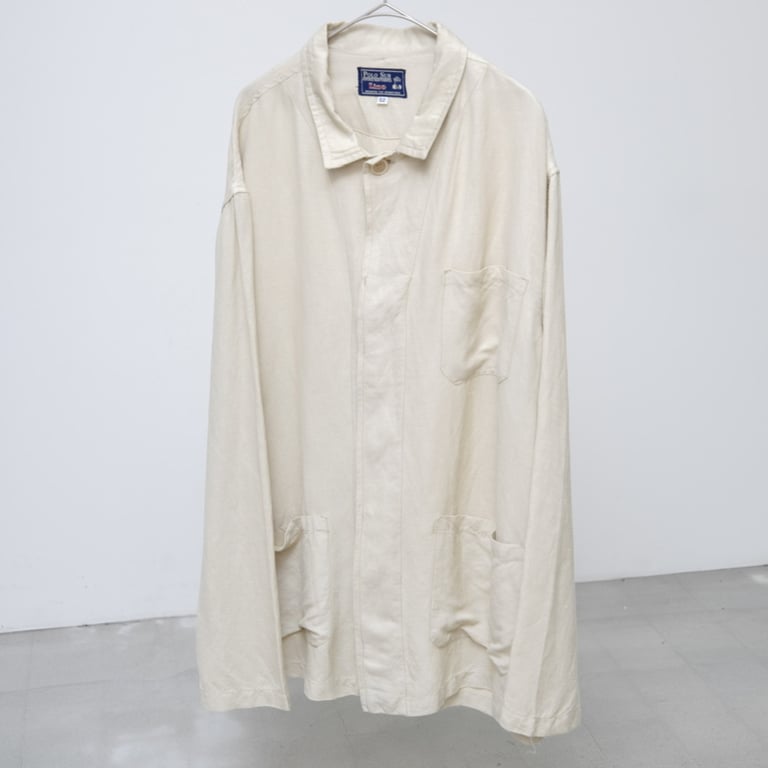 90s Polo sur linen/rayon work jacket