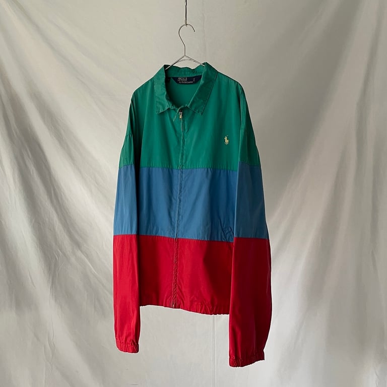 90年代 ラルフローレン スイングトップ（90s Ralph Lauren mulch color cotton swing top）