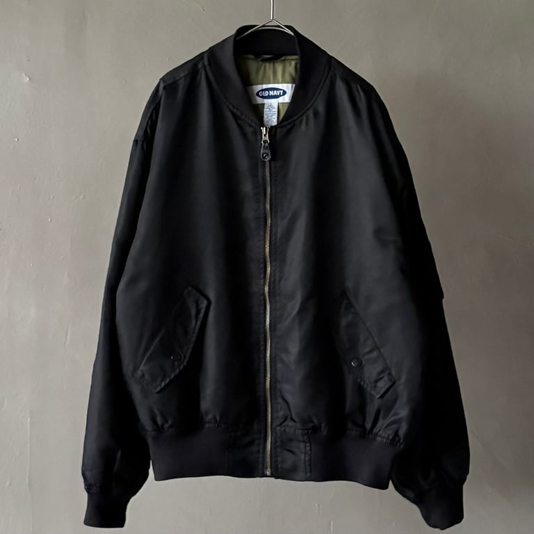 00s Old navy MA-1 type jacket “black”