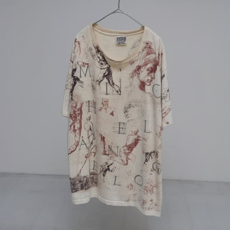 90s Michelangelo multi print T-shirt