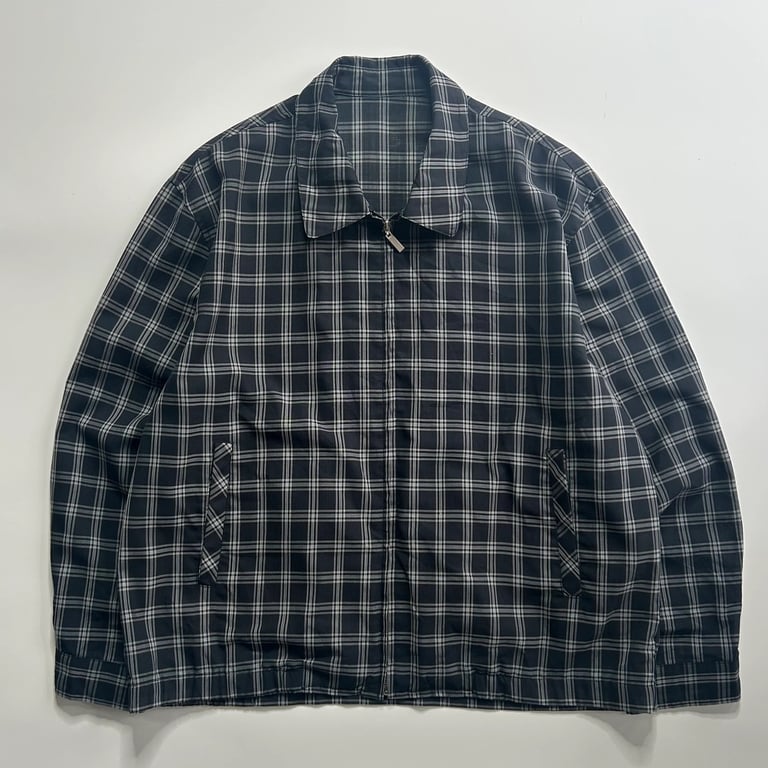 00’s GARCIA plaid pattern polyester jacket