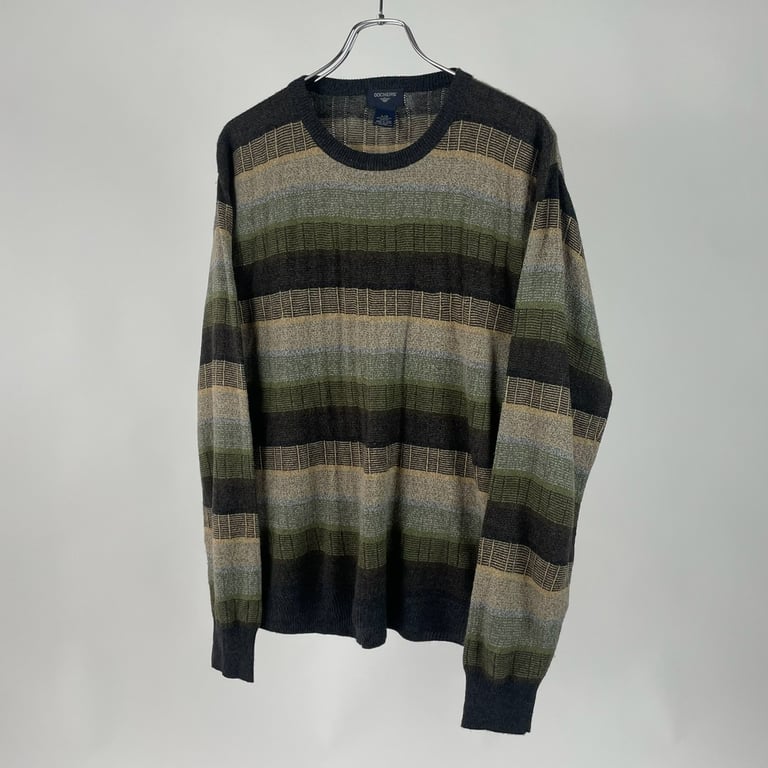 90s DOCKERS border acryl knit