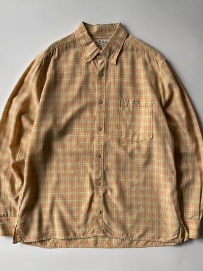 90年代 トミーバハマ チェックシャツ（90’s Tommy Bahama plaid pattern tencel shirt｜トミーバハマ）