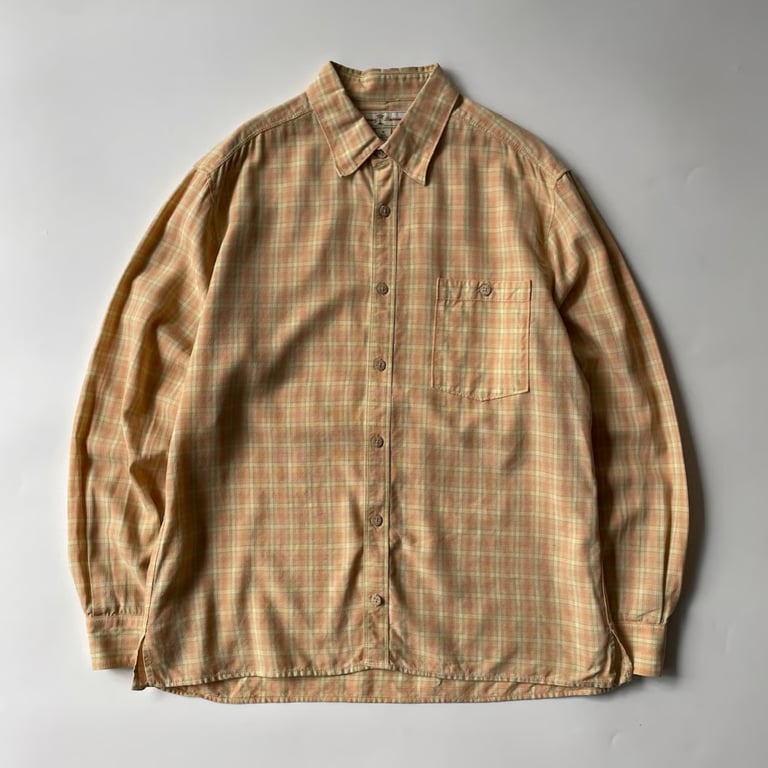 90’s Tommy Bahama plaid pattern tencel shirt｜トミーバハマ