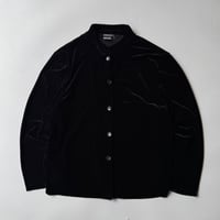 BRIGGS mao collar velour shirt