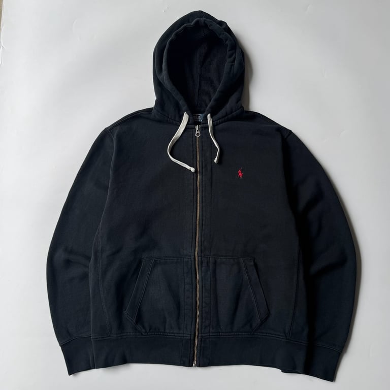 Ralph Lauren zip up hoodie sweat “black”