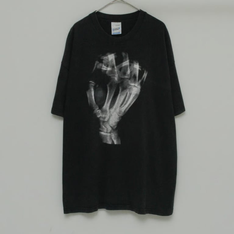 00s Faust music print T-shirt
