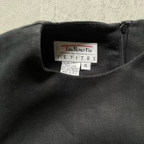 Talbots linen middle one-piece