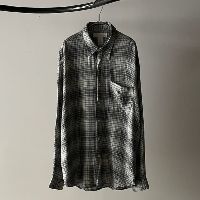 レーヨンシャツ（Nine twenty east cotton×rayon ombre shirt）