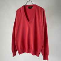 ~90s eddie bauer V-neck cotton knit