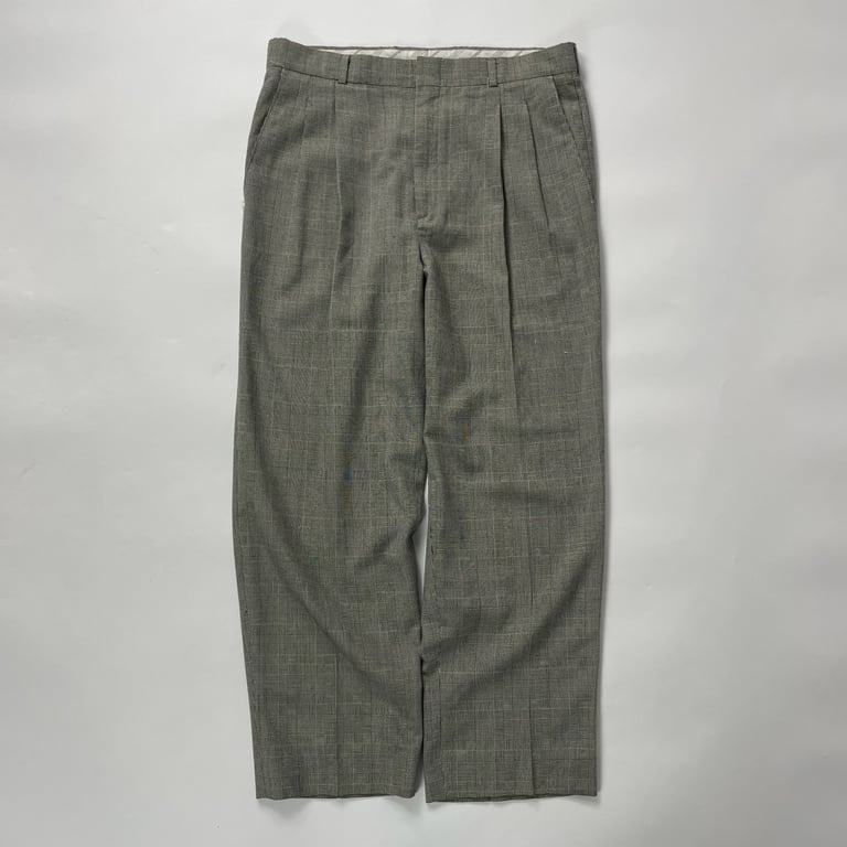 80s Levi's TRAVERERS plaid 2tuck slacks