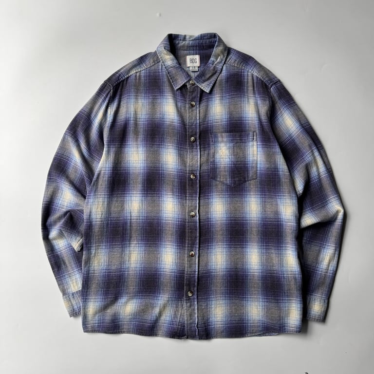 チェックシャツ（BDG plaid cotton shirt）