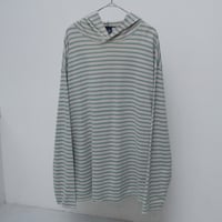 00s Gap stripe pattern hooded cut sew