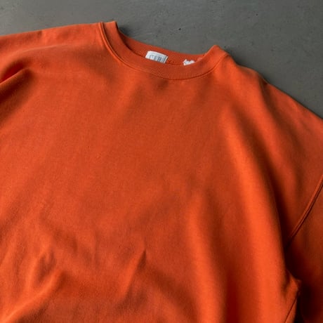90s GAP blank sweat shirt “Orange”